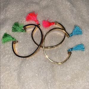 EUC Lilly Pulitzer Tassel Bracelets-Set of 3